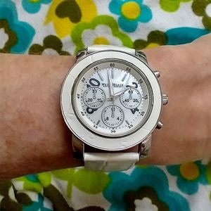 WATCH Women's White & Black Co Watch